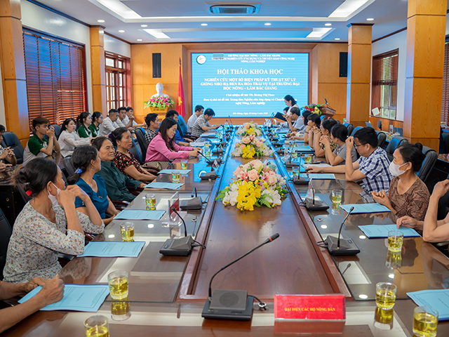 Kỹ thuật mới giúp nho Hạ Đen ra hoa trái vụ  tại Trường Đại học Nông - Lâm Bắc Giang